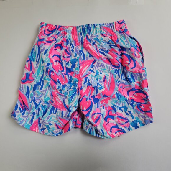 Lilly Pulitzer Cracked Up Cosmic Coral junior capri trunk Boys - Picture 4 of 12